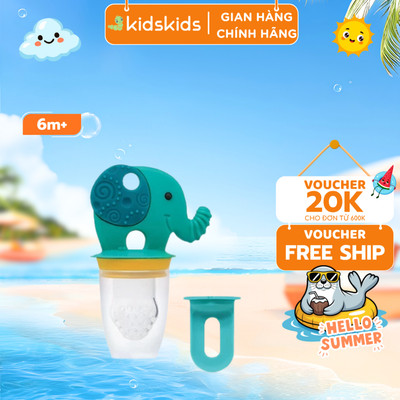 Túi Nhai Ăn Dặm Chống Hóc Silicon Kèm Gặm Nướu Và Nắp Làm Kem Cho Bé Marcus & Marcus, Từ 6 Tháng - Ollie