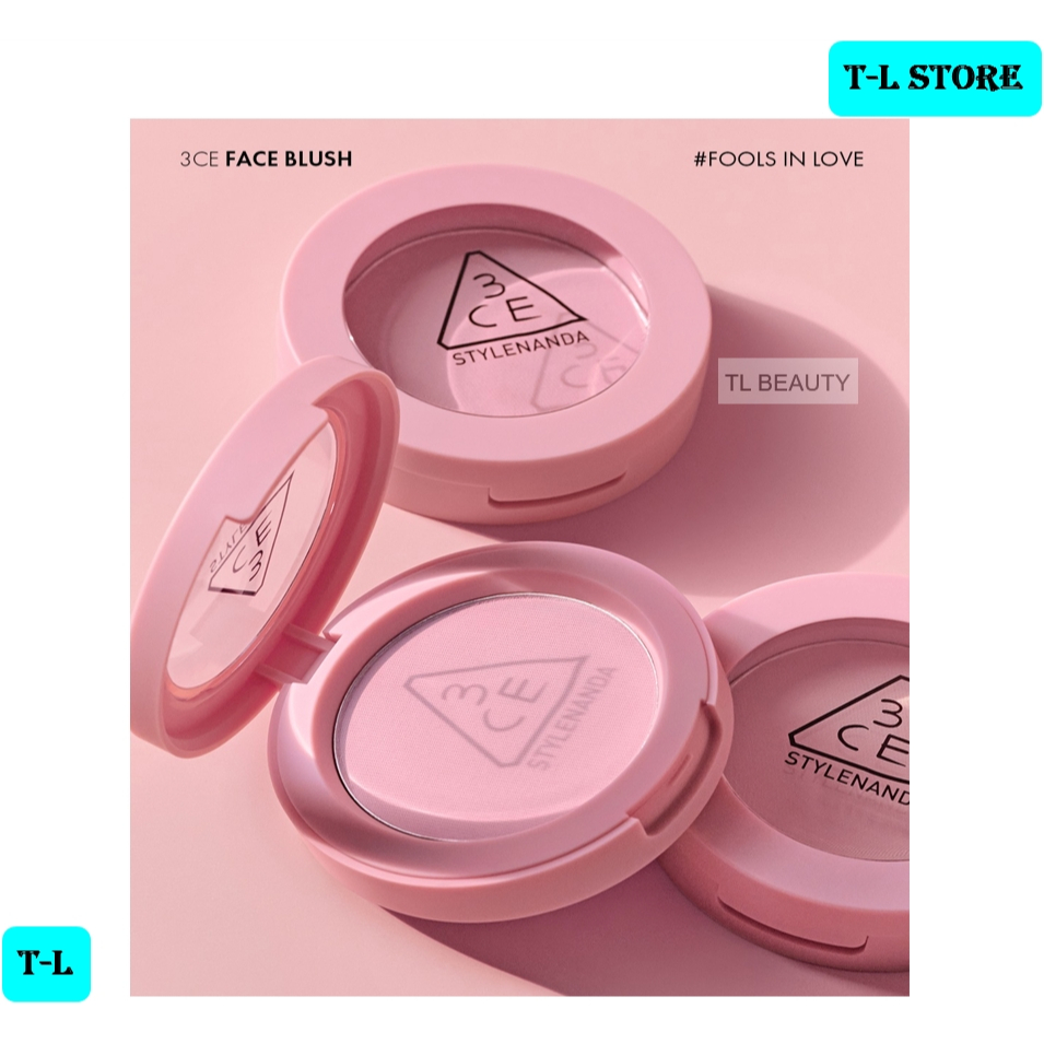 3CE Face Blush Fools In Love - Phấn Má Hồng Hàn Quốc Sang Xịn Mịn 3CE 5,0g