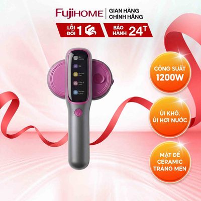 Bàn là hơi nước cầm tay Fujihome SI718AB Công suất 1200W, 5 chế độ ủi thông minh, mặt đế ceramic