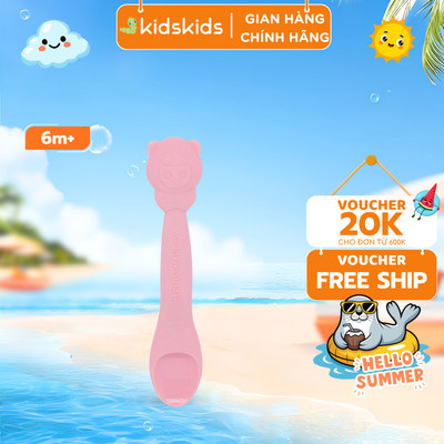 Thìa Ăn Dặm Silicon Cho Bé Marcus & Marcus, Từ 6 Tháng - Pokey