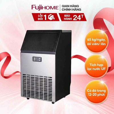 Máy Làm Đá Thương Mại Cao Cấp Fujihome IM65 - Công Suất Lớn, Làm Đá Nhanh, Tiết Kiệm Điện