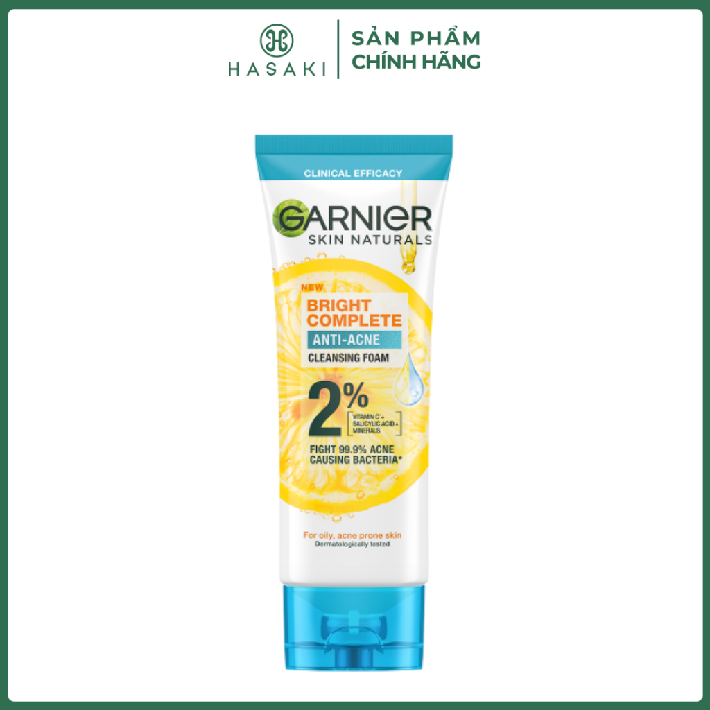 [QUÀ TẶNG KHÔNG BÁN] Sữa Rửa Mặt Garnier Giảm Mụn & Sáng Da 50ml Bright Complete Anti-Acne Cleansing