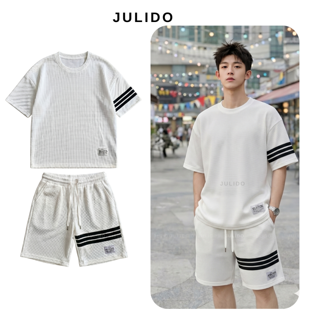 Bộ thể thao nam cao cấp JULIDO, bộ quần áo nam mặc nhà chất thun lạnh co dãn thấm hút mồ hôi