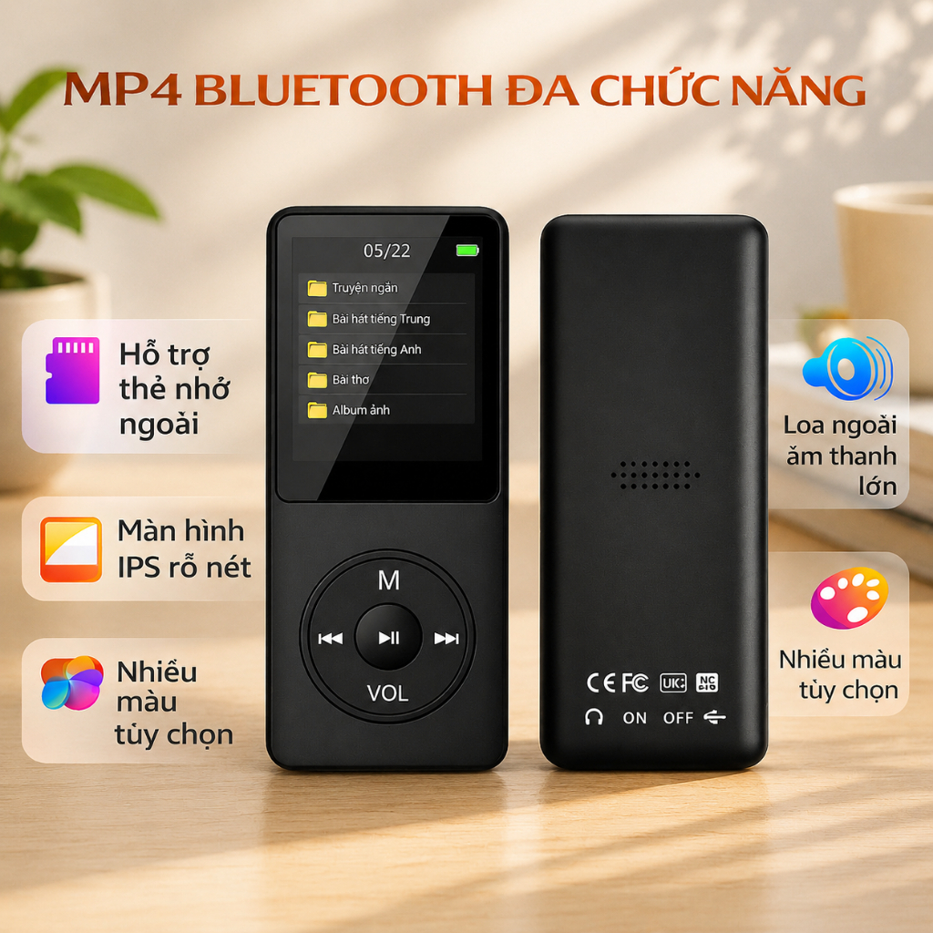 Máy nghe nhạc MP3 máy nghe nhạc MP4 máy nghe nhạc cầm tay máy phát nhạc MP3 phát nhạc thẻ nhớ loa ng