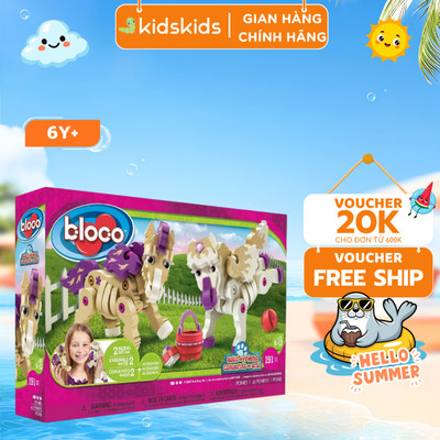 Bộ đồ chơi ghép hình Bloco Ponies - Dành Cho Bé Từ 6-14 Tuổi