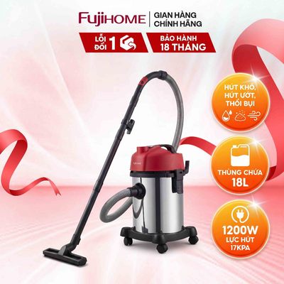 Máy Hút Bụi Khô & Ướt Fujihome VC18N – Giải Pháp Tiện Ích Cho Mọi Không Gian