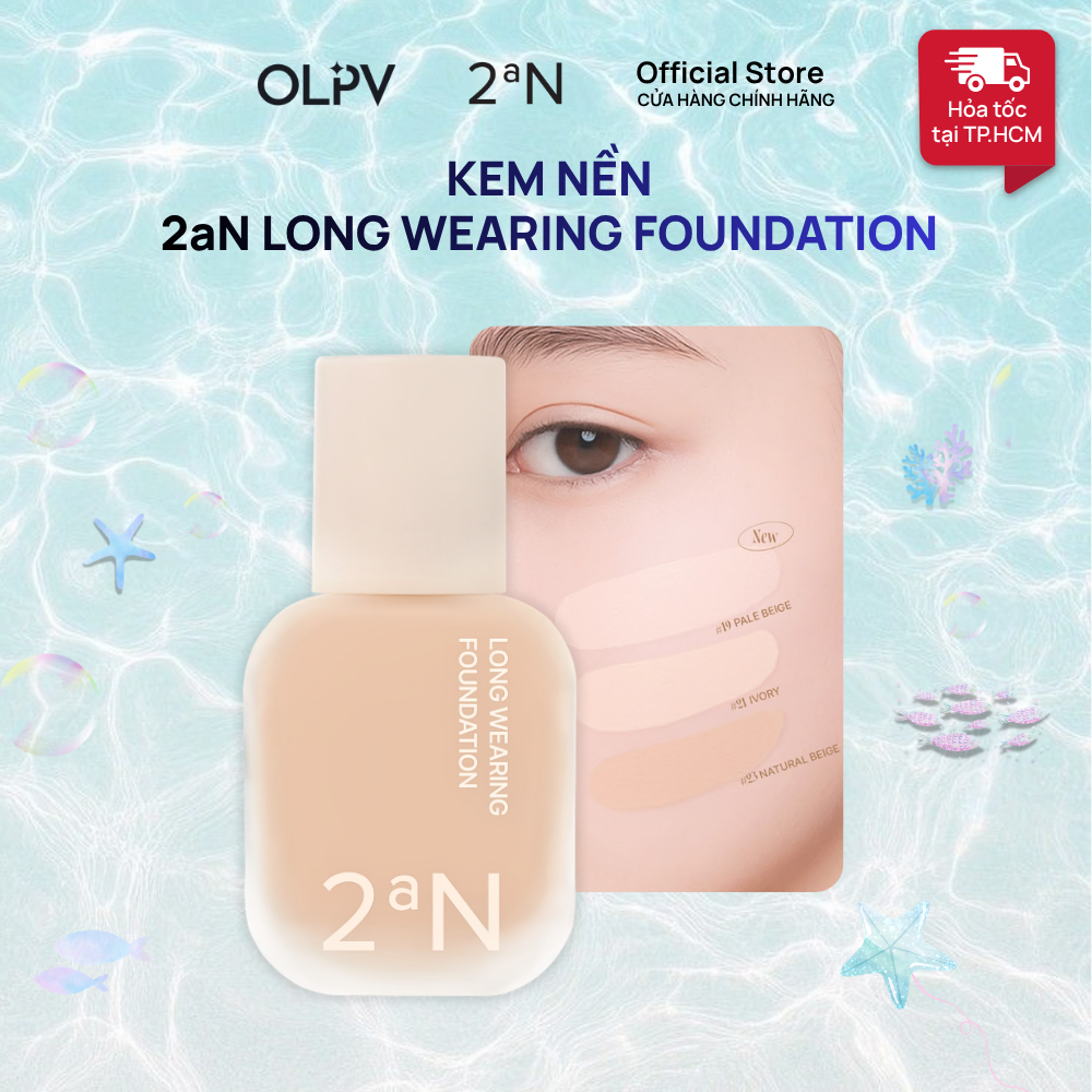 Kem nền lâu trôi che phủ cao 2aN Long Wearing Foundation 30ml màu #23
