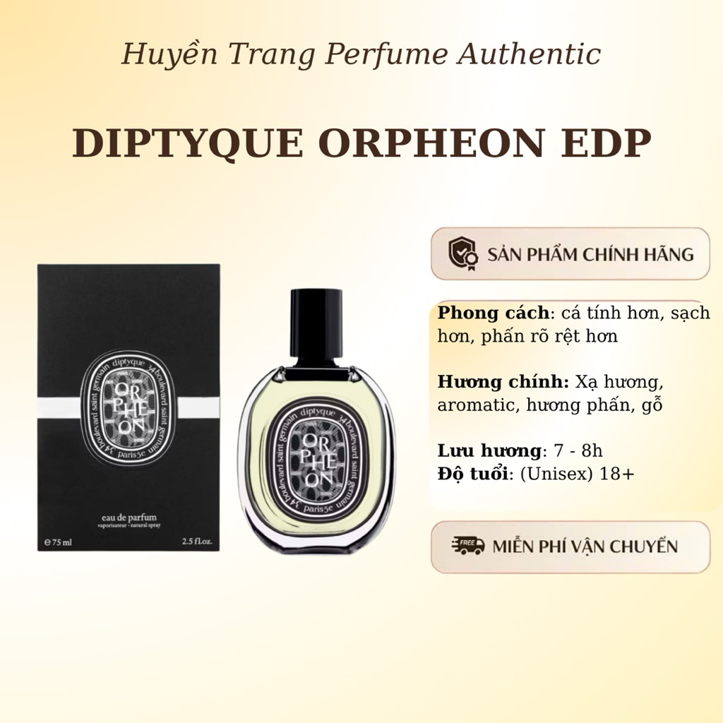[Là Trang Đây] 5/10/20/30ml | Diptyque Orpheon EDP | Nước Hoa Unisex | Huyền Trang Perfume Authentic