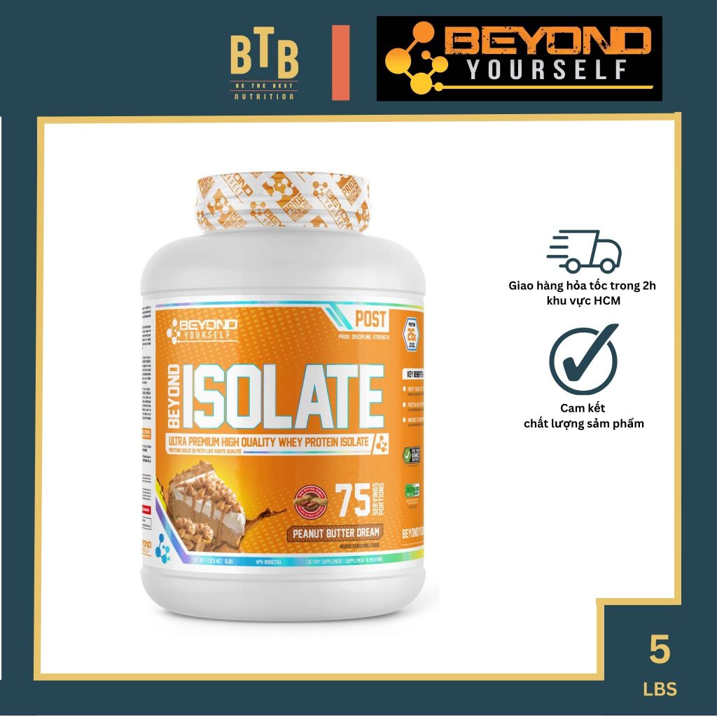 Bột đạm Beyond Yourself Beyond Isolate - 5lbs 100% Whey protein isolate có hương vị trái cây cực ngo