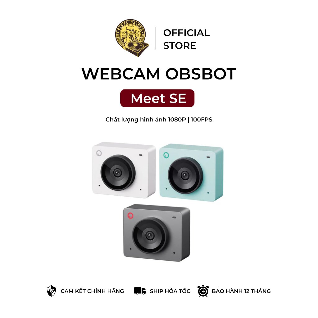 Webcam thông minh OBSBOT Meet SE hình ảnh 1080P/100FPS | Bảo hành 12 tháng