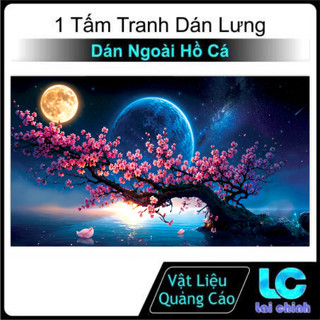 Decal dán hồ cá 3D nhiều kích thước, Tranh 3D Dán Bể Cá_MT 380