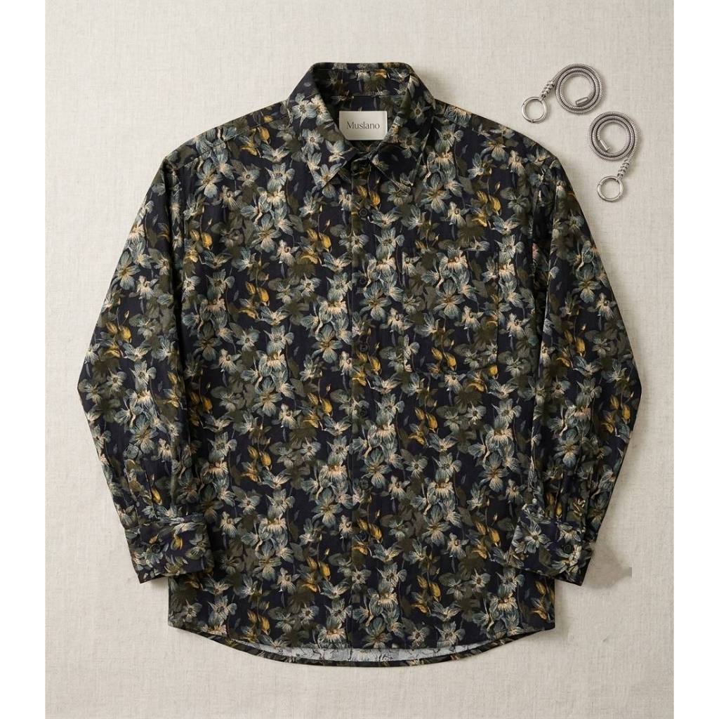 MÃ SM405 ÁO SƠ MI LỤA by Muslano Fashion