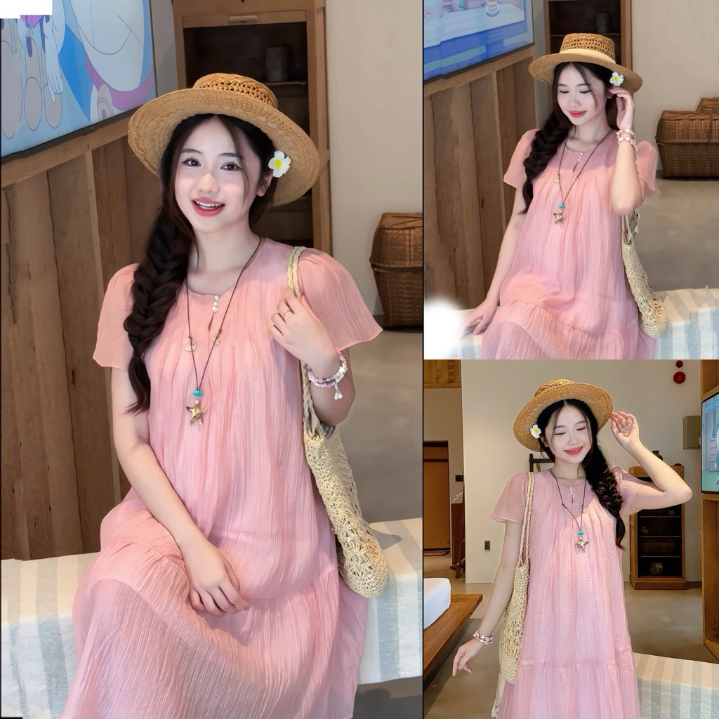 EVERMOM | Đầm bầu Cami Dress thiết kế mã voan tơ đuôi cá