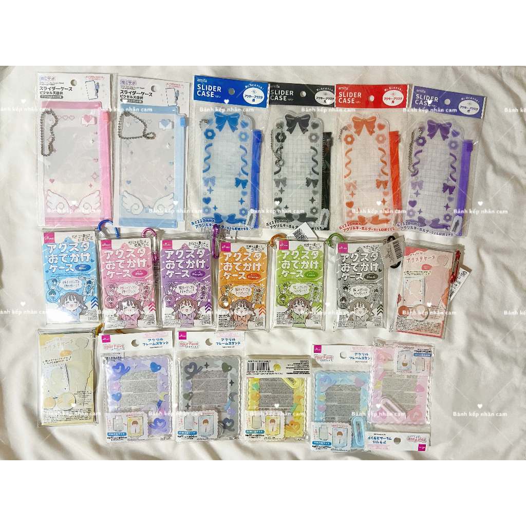 Tổng hợp holder standee, badge, card, frame card...