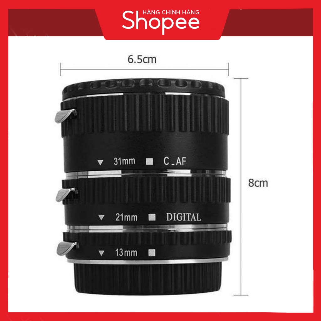 Ngàm Hỗ Trợ Chụp Ảnh Macro Meike Macro Automatic Extension Tube - MK-C-AF1-B