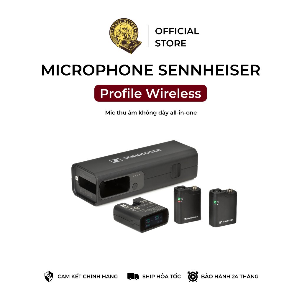 Mic thu âm không dây Sennheiser Profile Wireless 2-Chanel Set | Bảo hành 24 tháng