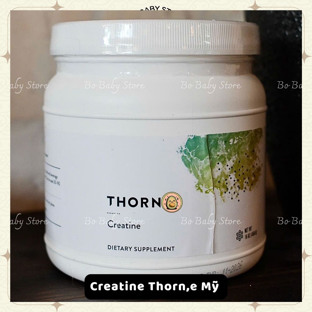 Bột Thorne Creatine (450gram) siêu tinh khiết | Tăng sức mạnh, tăng cơ