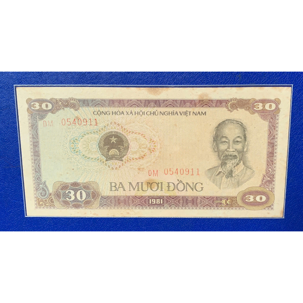 Sưu tầm 1 tờ 30 đồng 1981seri số lớn mệnh giá độc lạ hiếm