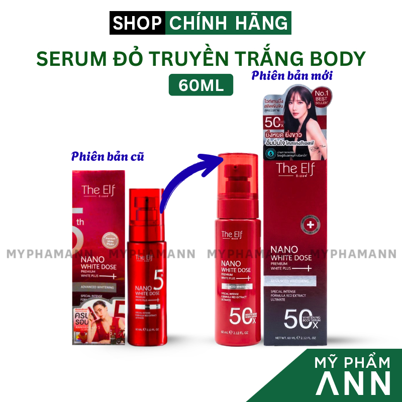 Serum Đỏ Truyền Trắng Body The Elf 60ml - Serum The Elf Thái Lan - Mỹ Phẩm Ann