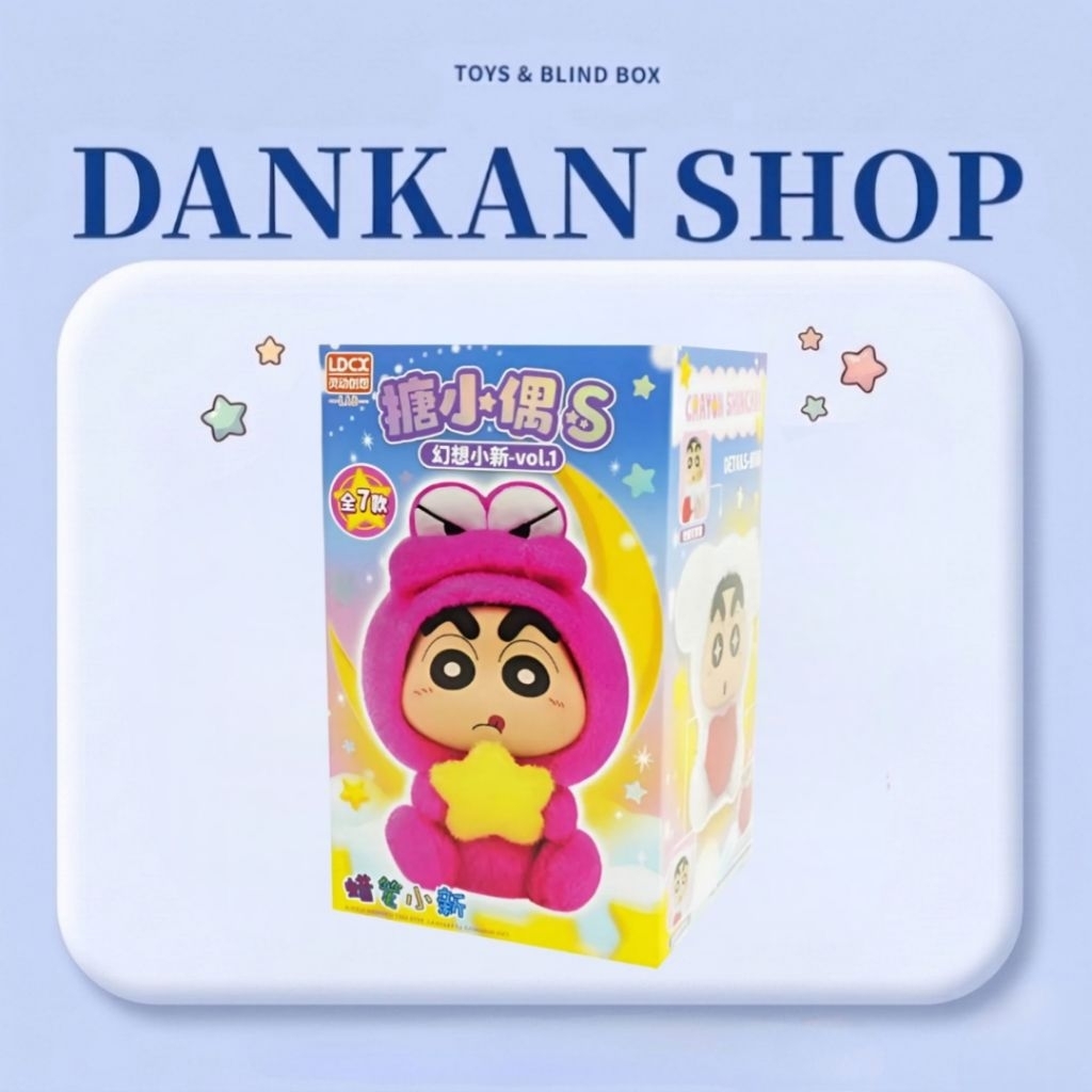Blind box móc khóa bông crayon shin-chan cậu bé bút chì