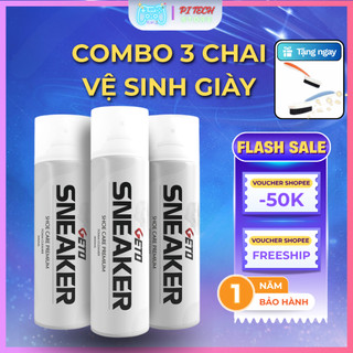 Chai Xịt Vệ Sinh Giày Sneaker GETO 300ml – Bọt Giặt Khô Làm Sạch Giày Thể Thao, Khử Mùi