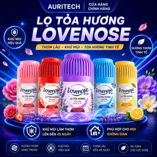 Lọ tỏa hương Lovenose 180ml hương thơm tự nhiên dễ chịu khử mùi sáp thơm phòng thế hệ mới