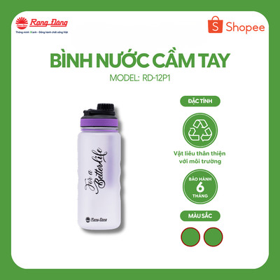 Bình đựng nước Rạng Đông 1,2 lít Thiết kế nhỏ gọn và tiện lợi Model: RD-12P