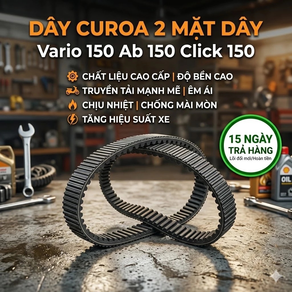 Dây curoa Vario 150, Airblade 150, Click 150 K36 đời 2018- 2022