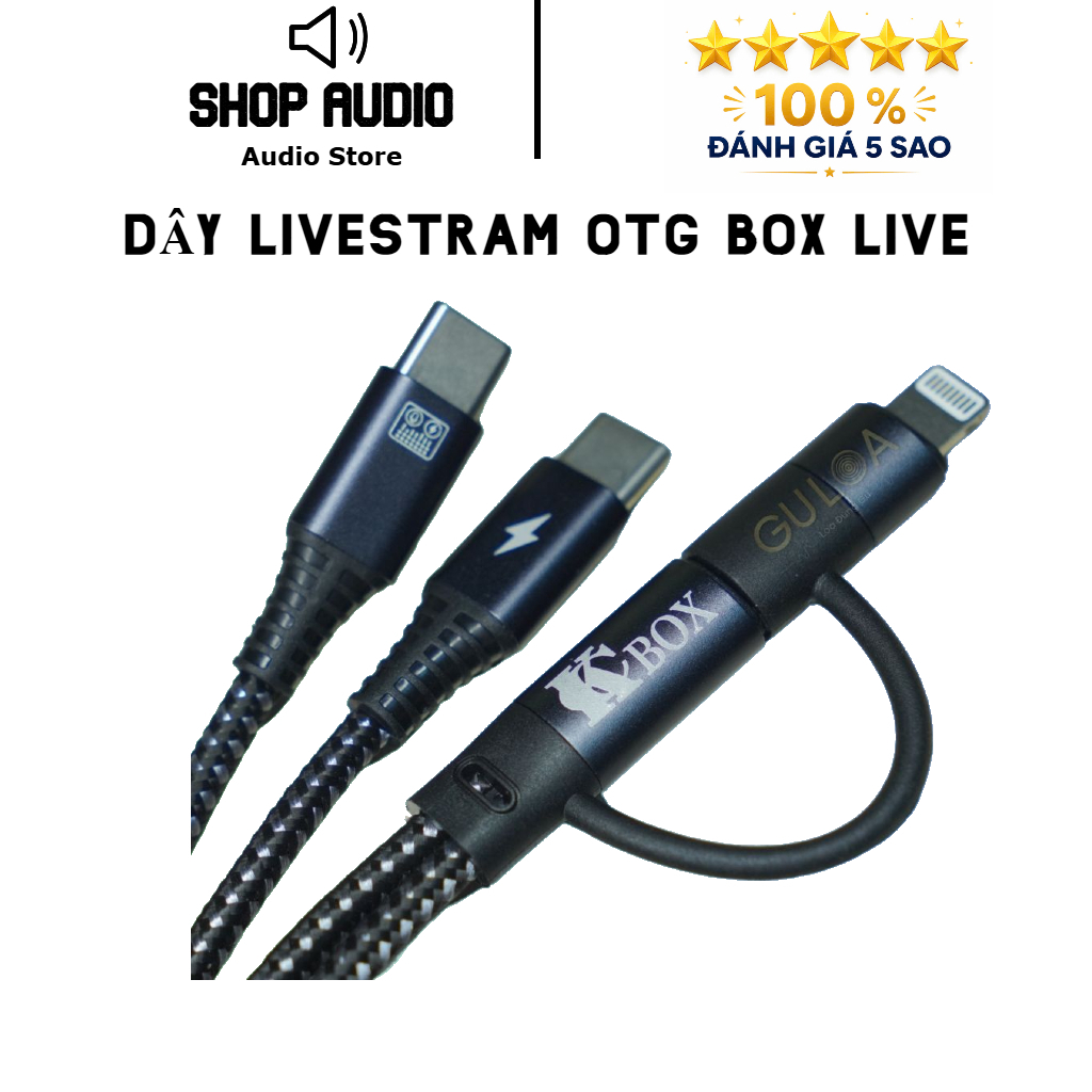 Dây Box Livestream Dành Cho SC379,M2,KL589 + Live Trực Tiếp Qua Cổng OTG Của X5,X7,K900 Đầu Type C &
