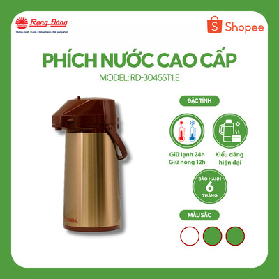 Phích đựng nước cao cấp Rạng Đông 3L model RD-3045ST1.E tiện lợi khi sử dụng