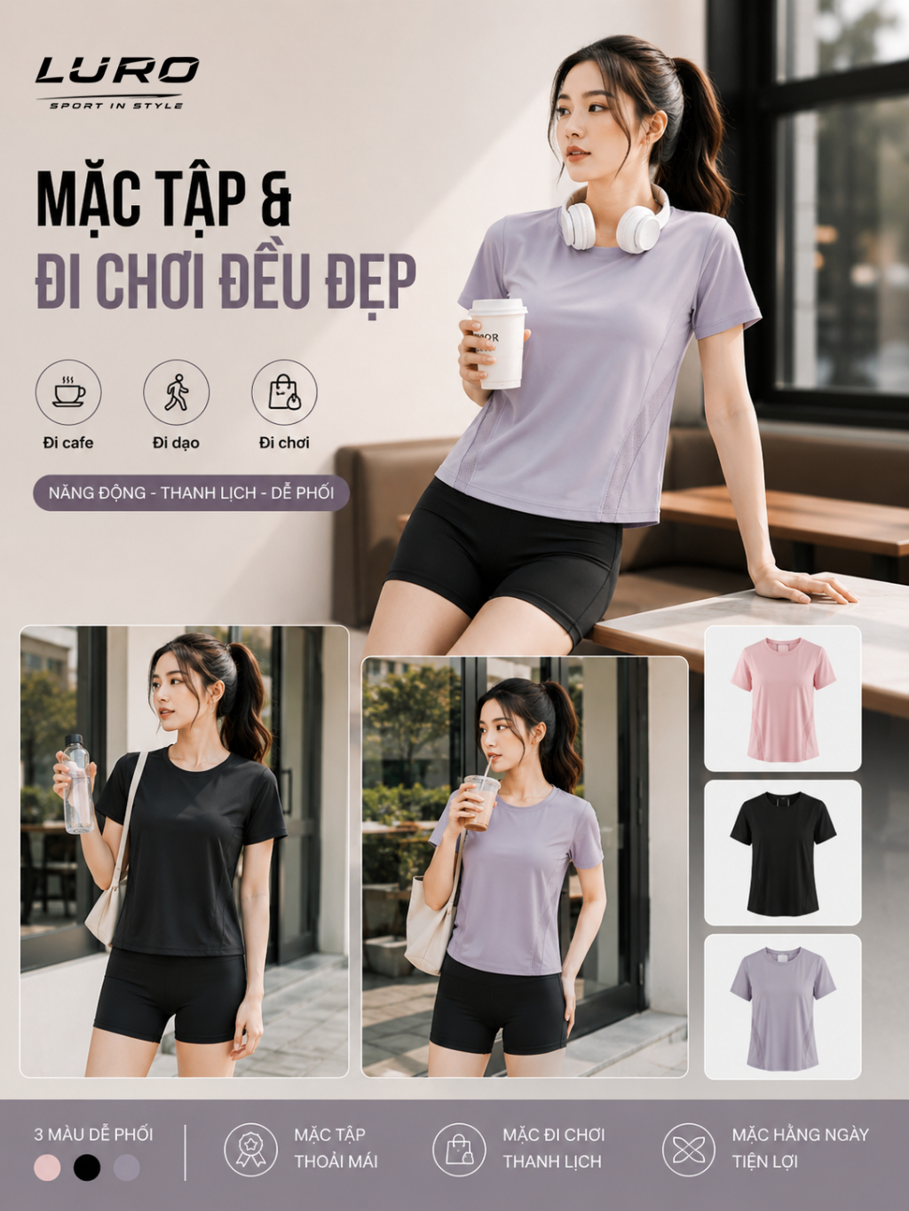 S11-11N — Set đồ tập nữ áo suông phối lưới 6