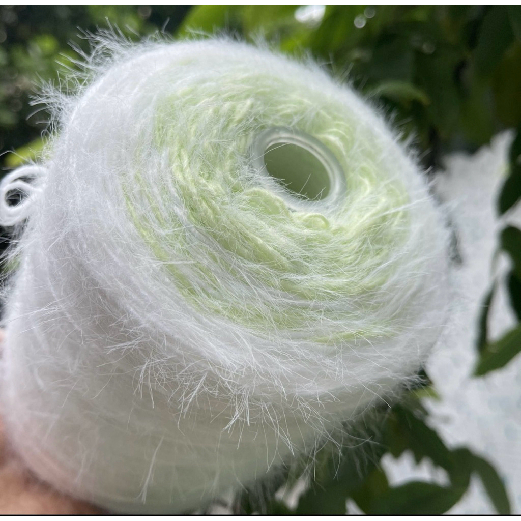 Len Mohair cầu vồng mi chập 3 sợi 1000g