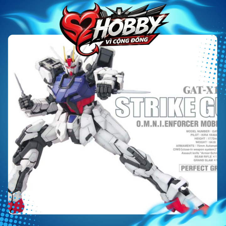 [CÓ SẴN] Mô Hình Lắp Ráp PG 1/60 Strike Gandum Chính Hãng Daban