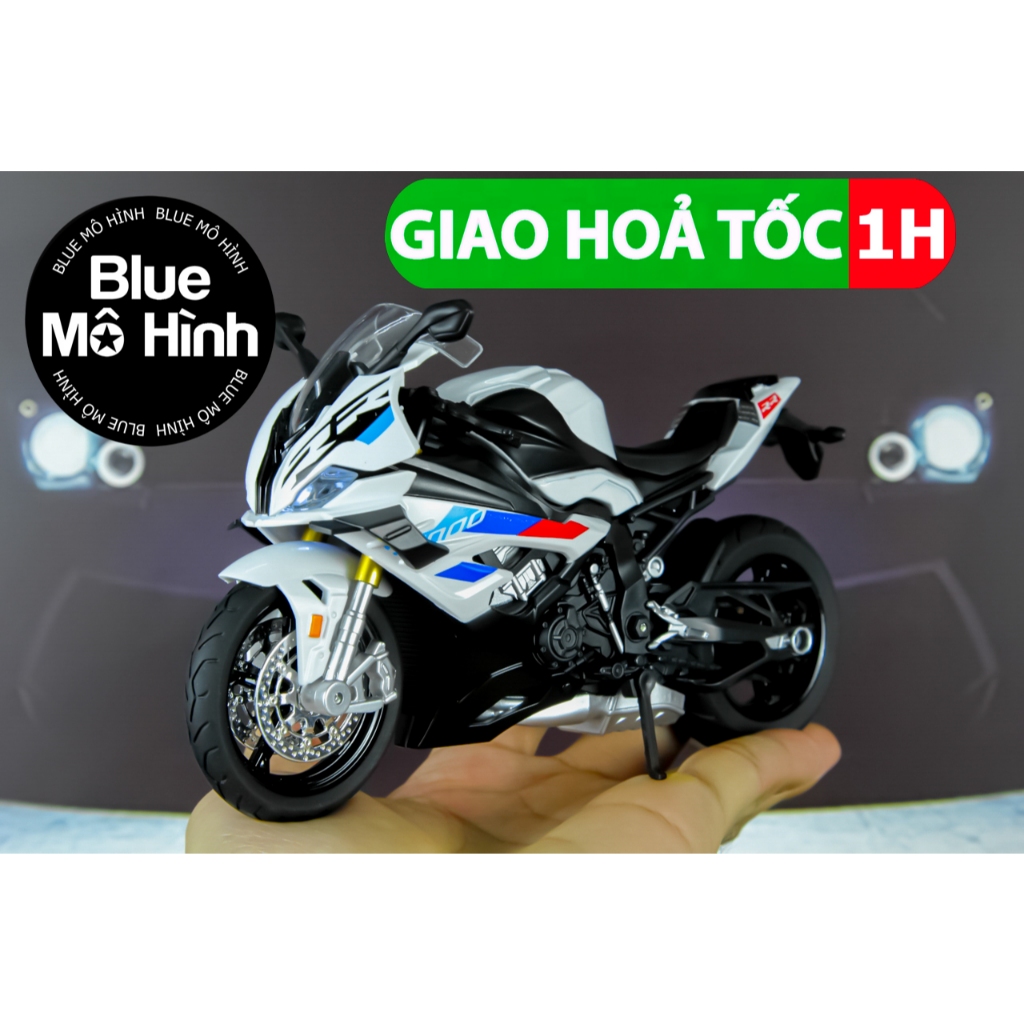 Xe mô hình BMW S1000RR K23 1:12 Trắng