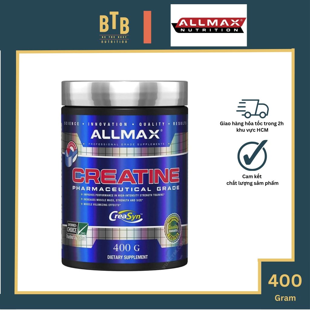 Bột Allmax Creatine Monohydrate Pharmaceutical Grade - 400g