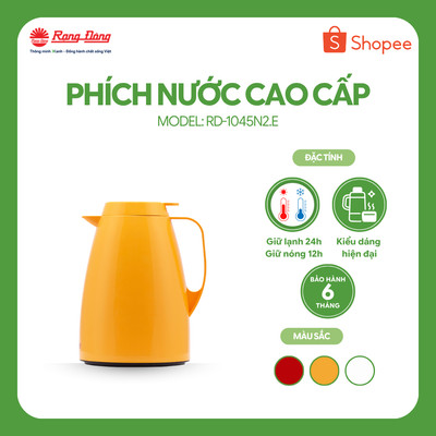 Phích Pha trà, phích giữ nhiệt 1045 N2 1,0 Lít Rạng Đông Model: RD-1045 N2.E