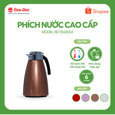 Phích nước Rạng Đông 1.5 lít cao cấp 1542N5.E