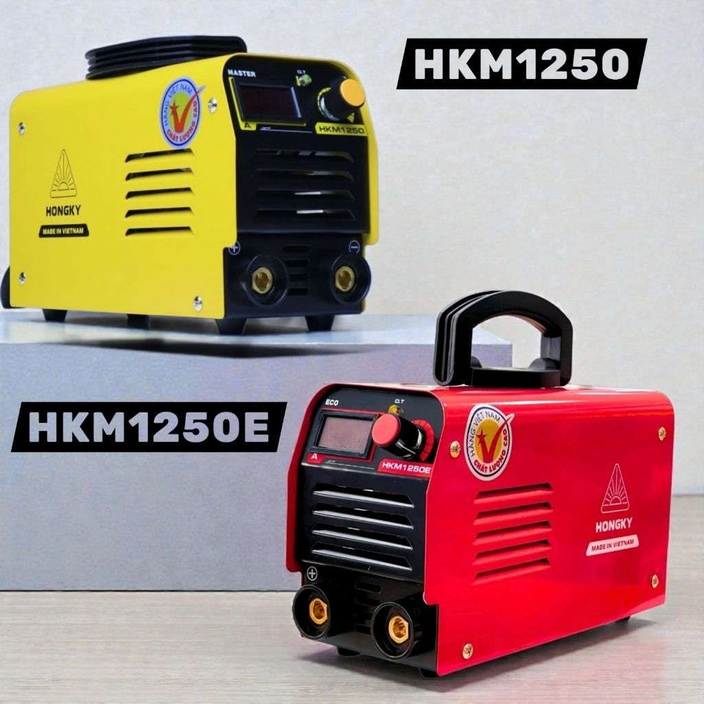 Máy hàn HỒNG KÝ HKM1250 & HKM1250E , chuyên que 1.6-3.2mm , có tính năng Hot Start , Arc Force , bảo