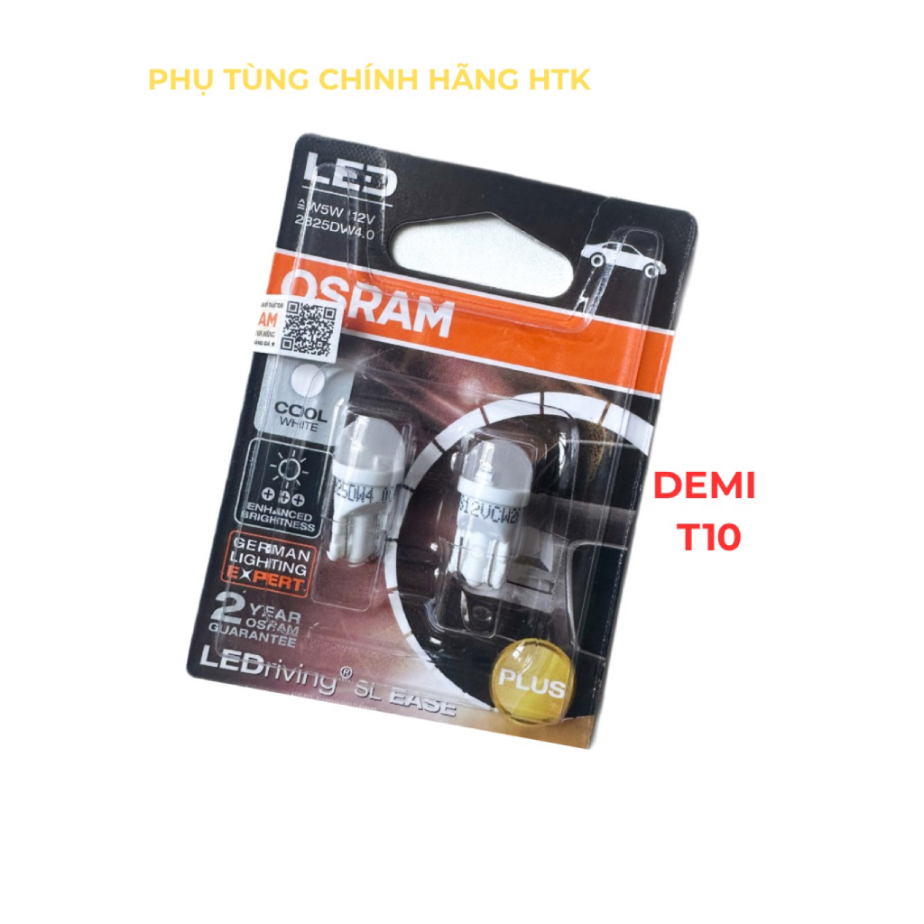 [CHÍNH HÃNG] Bóng đèn LED OSRAM T10 sương mù/demi cho xe Dream, Wave, Future, Air Blade, Vision, Sir