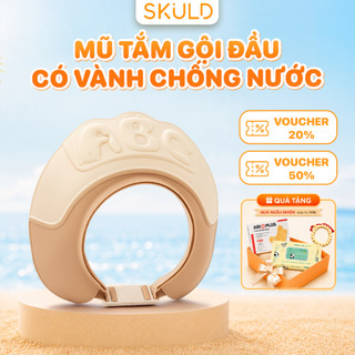 Mũ Tắm Gội Đầu Có Vành Chống Nước Vào Tai Mắt Chất Liệu An Toàn Màu Sắc Dễ Thương Cho Bé