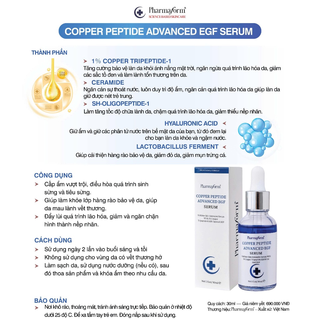 COPPER PEPTIDE ADVANCED EGF SERUM
