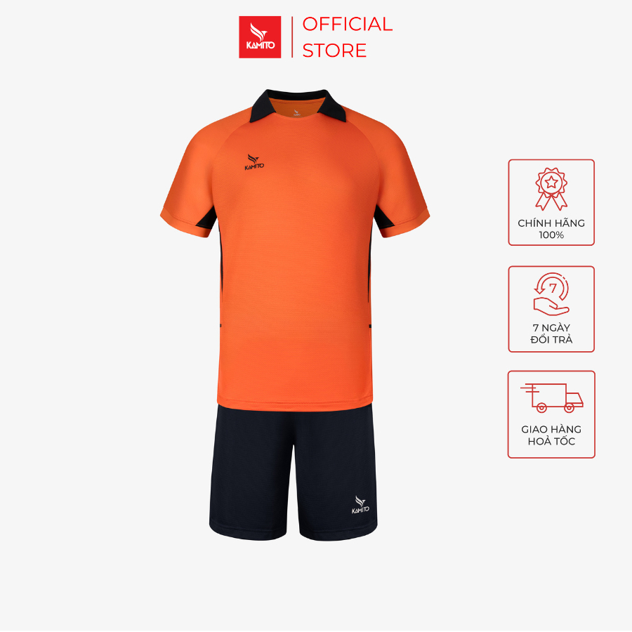 Bộ Bóng Đá Kamito Oranje 02, Bộ quần áo đá banh, thoáng mát, nhanh khô, chống nhăn