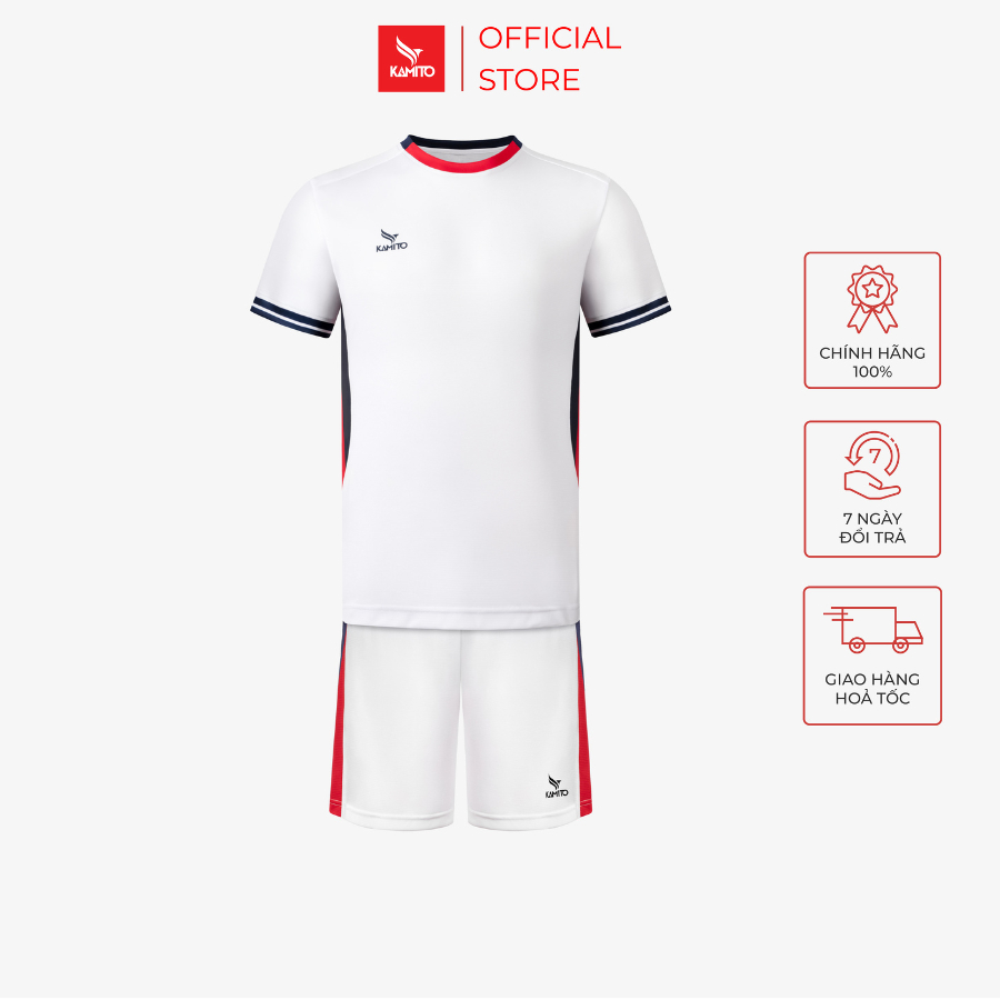 Bộ Bóng Đá Kamito Lions 98, Bộ quần áo đá banh cổ tròn, thoáng mát, nhanh khô, chống nhăn