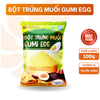 Bột trứng muối Gumi Egg Gói 100g, Bột Trứng Muối Gia Vị Trứng Muối Làm Sốt, Bánh, Snack, Khoai Lắc