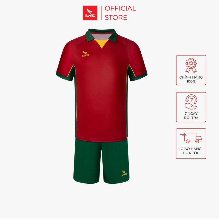 Bộ Bóng Đá Kamito Selecao 98, Bộ đồ đá banh, thoáng mát, nhanh khô, chống nhăn