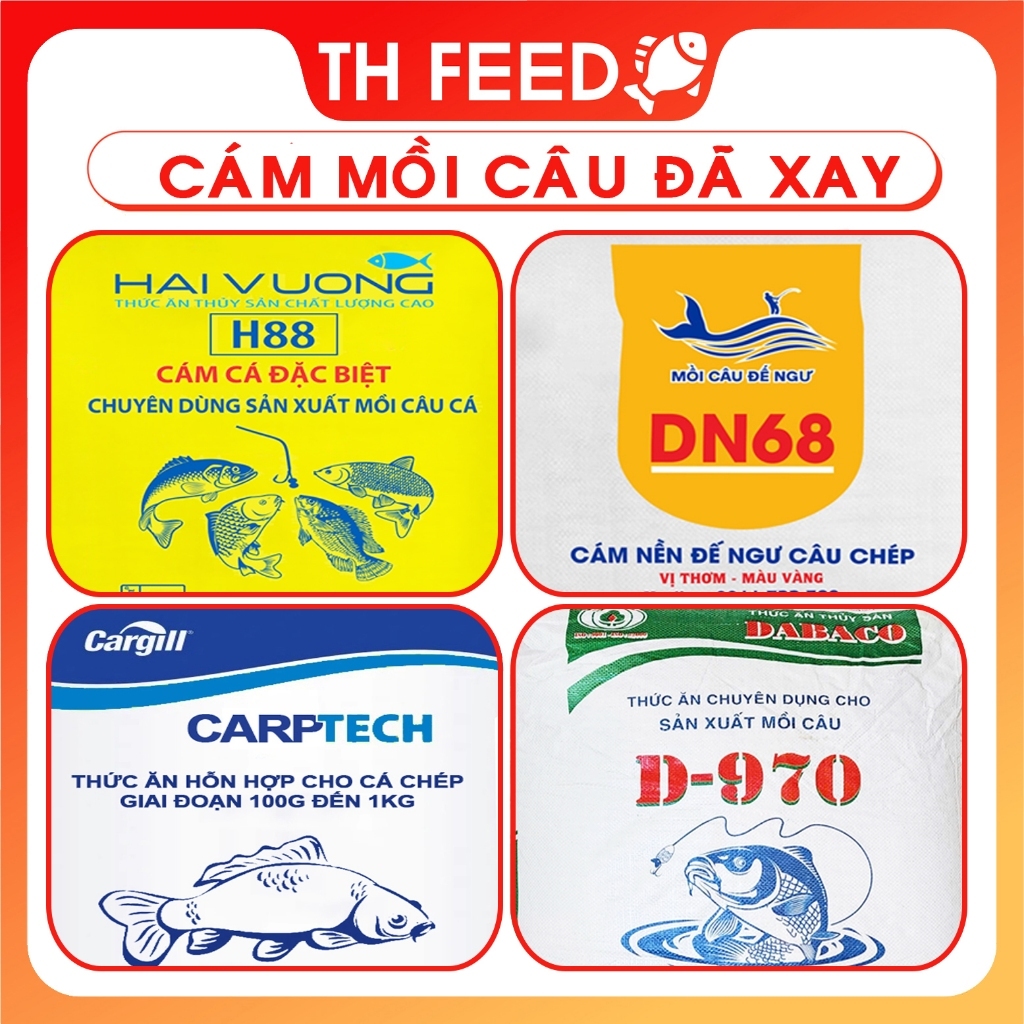 [ LOẠI NGON ] Mồi câu cám cá, H88, D-970, DN68,Cargill 7924 cá chép, cá trắm, cá trôi, cá rô phi, cá