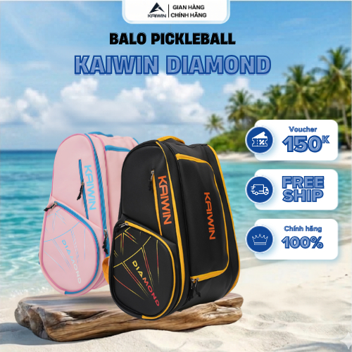 Balo Thể Thao KAIWIN Diamond Chính Hãng, Chất Liệu Da PU Cao Cấp Siêu Thị Thể Thao Kaiwin