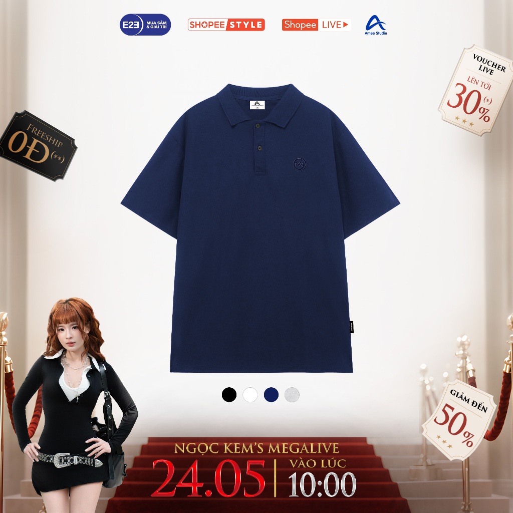 [NGỌC KEM] Áo Polo Amee Studio Local Brand Cotton 250gms / Basic