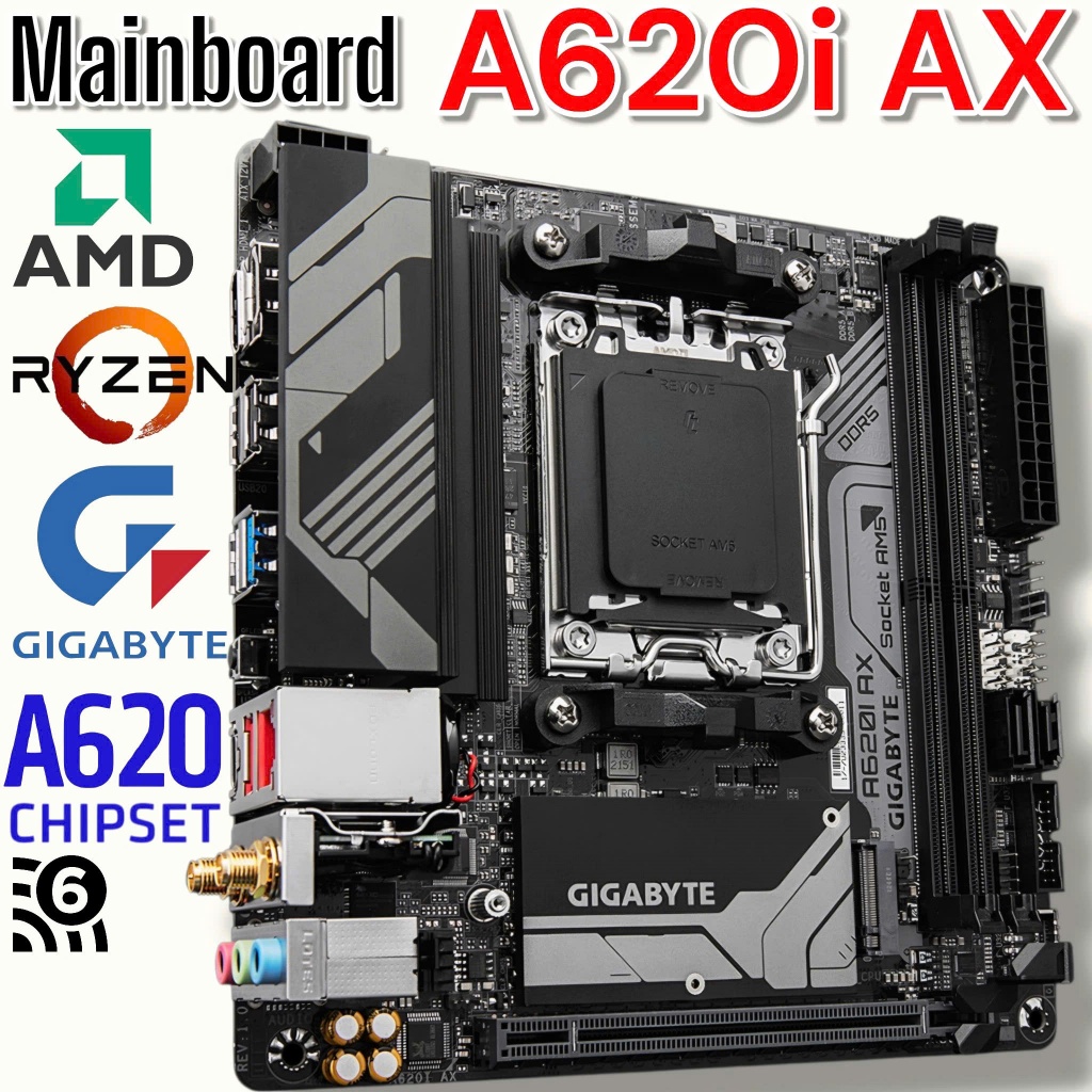 Mainboard Gigabyte A620i AX - Rẻ Nhất Sàn - 2nd Đẹp 98% - Bo Mạch Chủ