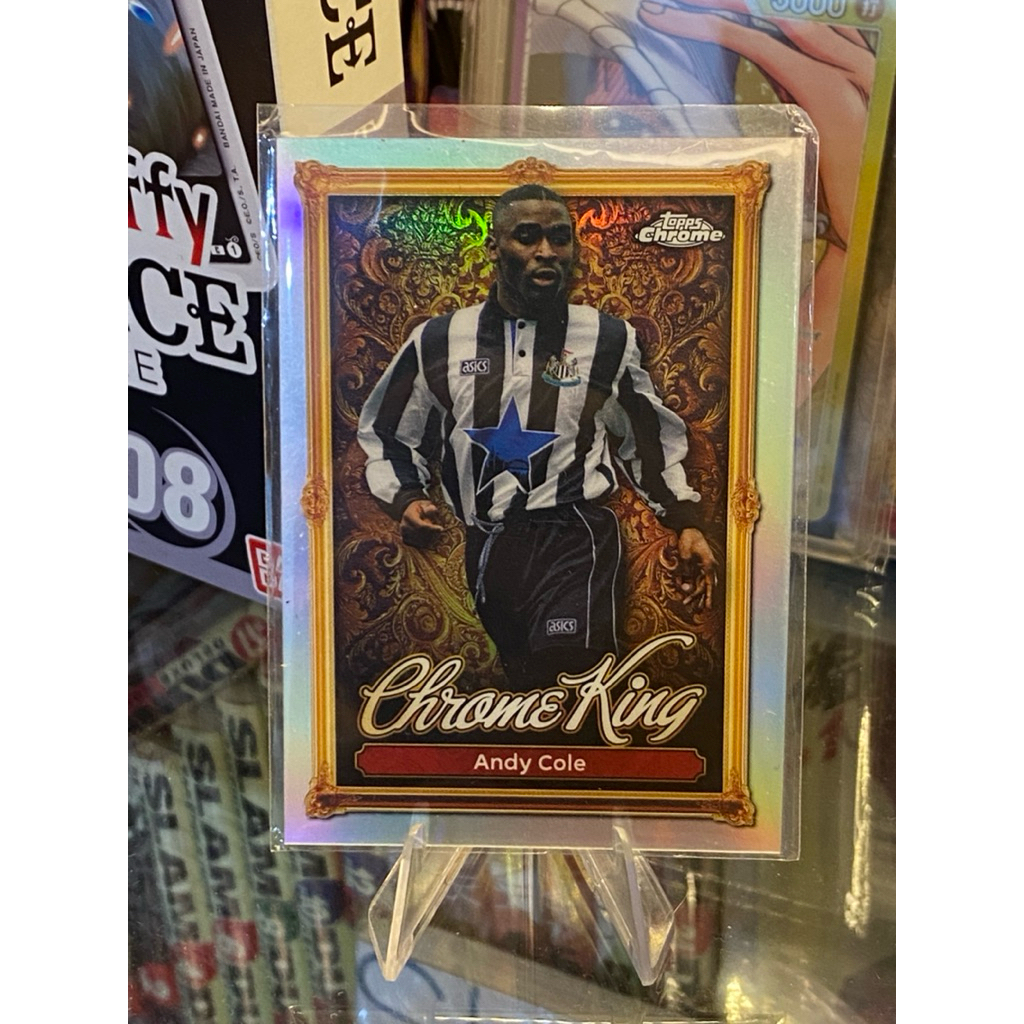 [NGƯỜI CŨ MU] Thẻ Cầu Thủ Huyền Thoại Andy Cole Topps EPL 2026 Newcastle United CHROME KING